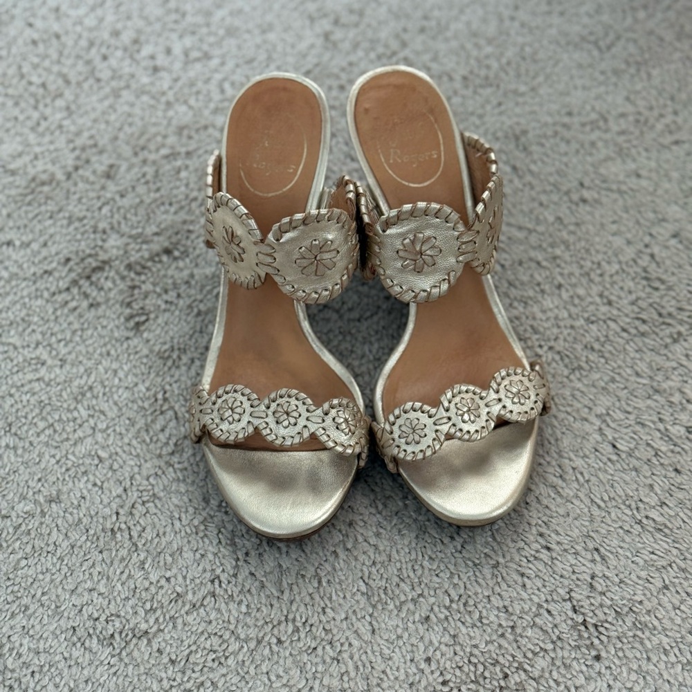 Jack Rogers Luccia Stardust Wedges - Picture 2 of 5